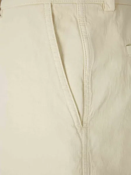 Bermude Off-white scurt alb