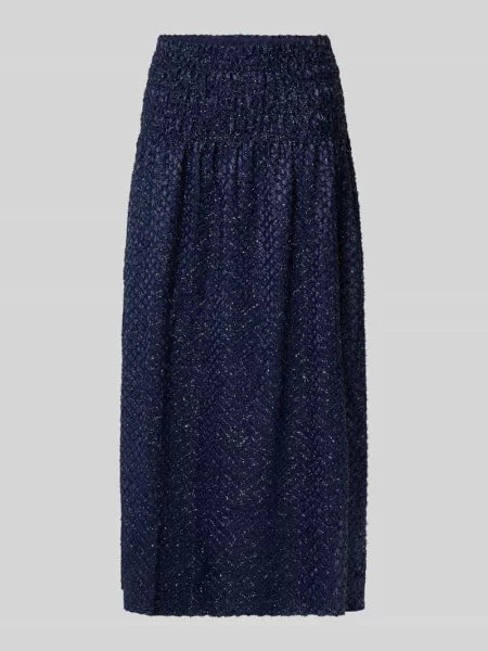 Spódnica midi błyszcząca z elastycznym pasem Scotch & Soda granatowa