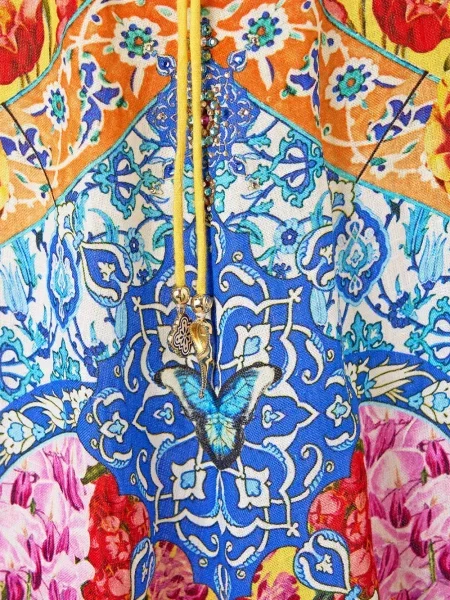 Sukienka Camilla garniturowa żółta