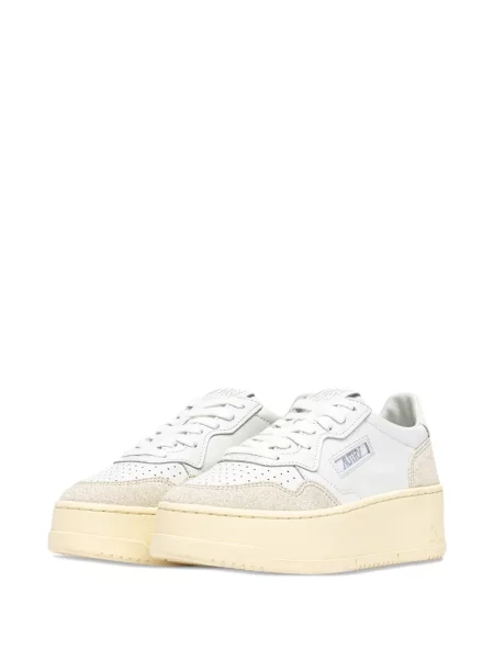 Sneakerși Autry cu platformă alb