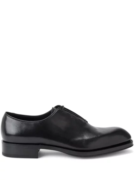 Oxford Ferragamo din piele negru