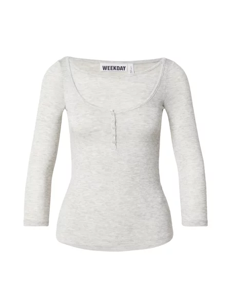 WEEKDAY Tricou deschis gri