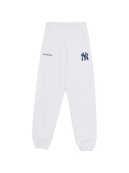 Pantaloni Sporty & Rich alergare cu autograf gri