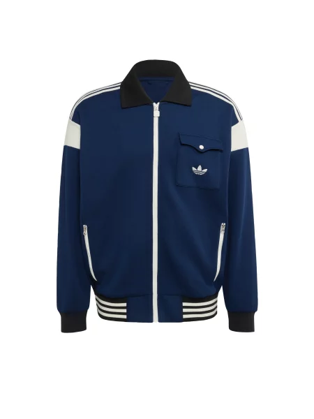 ADIDAS ORIGINALS Přechodná bunda TRACK TOP námořnická modř bílá