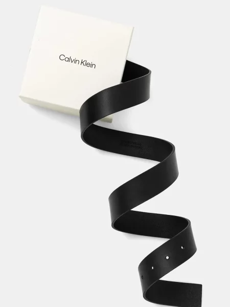 Bőr öv Calvin Klein fekete