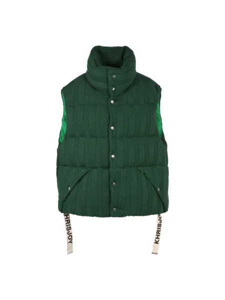 Kamizelka puchowa Khrisjoy wełniana zielona