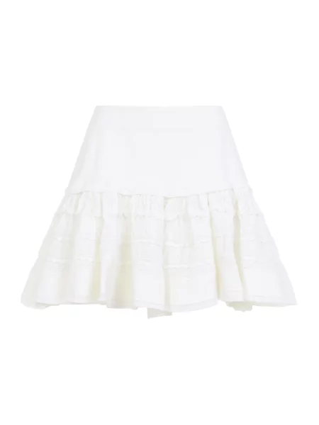 Spódnica Alaïa wełniana biała