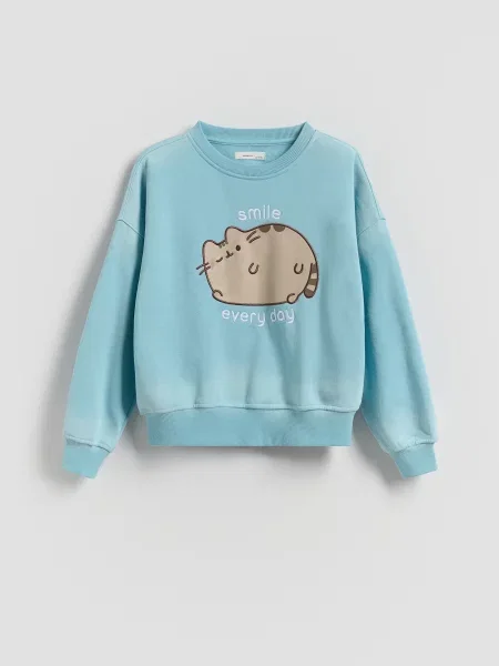 Reserved Mikina Pusheen bleděmodrá
