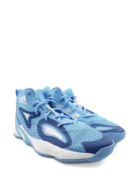 Běžecký květinový top Adidas šedý