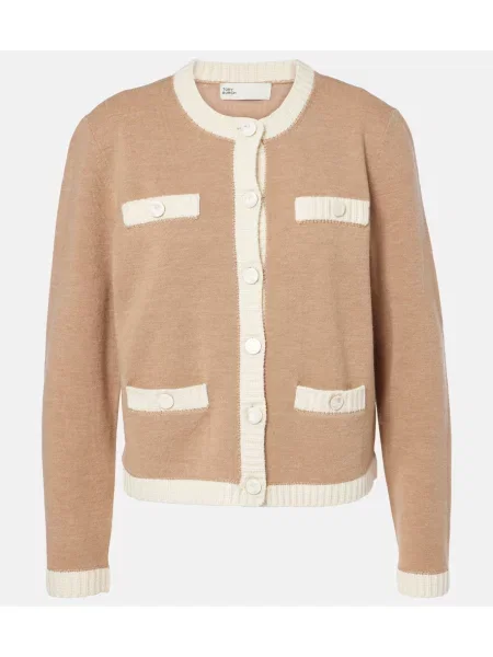 Cardigan Tory Burch de lână bej