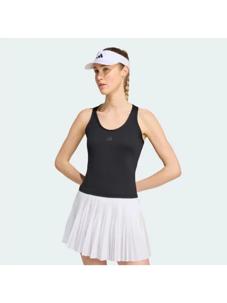 KOSZULKA BEZ RĘKAWÓW CLUB TENNIS CLIMACOOL MIDI czarna