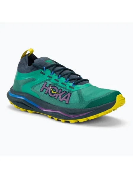 Дамски обувки за бягане HOKA Zinal 2 tech green/strata зелено