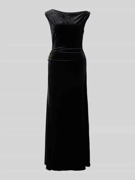 Sukienka wieczorowa z aksamitu z marszczeniami model ‘Winslet’ Forever New