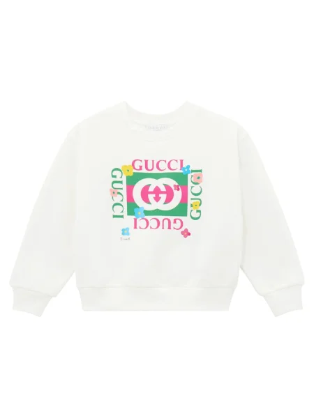 Gyerek fleece melegítő felső Gucci fehér