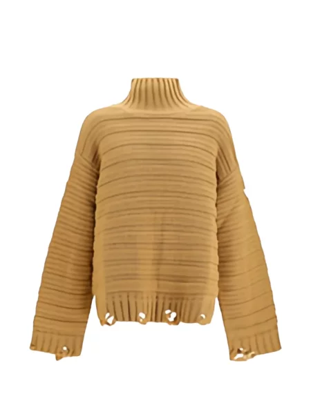 Pulover Mm6 Maison Margiela zdrențuiți galben