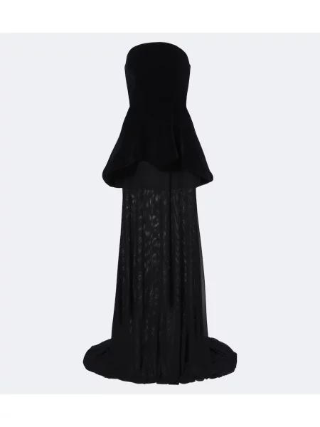 Rochie David Koma fără bretele negru