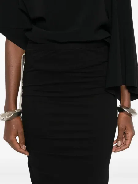Fusta maxi Rick Owens Drkshdw cu crăpătură negru