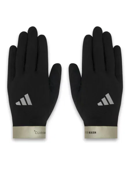 Adidas Rękawiczki Sportowe Running Climawarm Umożliwiające Obsługę Ekranów Dotykowych schwarz czarne
