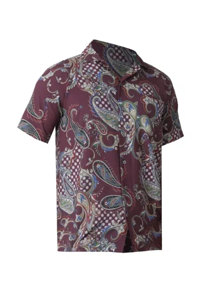 By Diess Collection Cămașă albastru / verde / ciclam alb