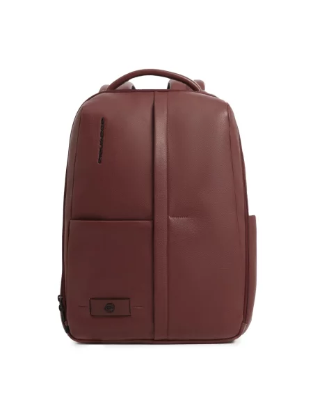 Torba na laptopa Piquadro skórzana brązowa