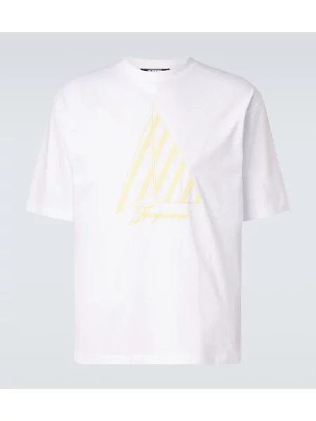Tricou Jacquemus din jerseu alb