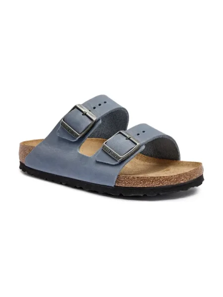 Birkenstock Bőr papucs Arizona SFB LEOI kék