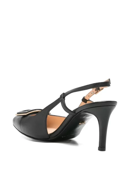 Pantofi cu toc Sergio Moretti Firenze cu cataramă slingback negru