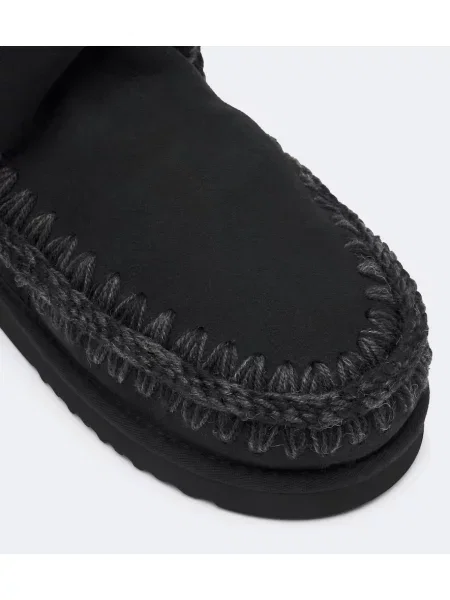 Cizme scurte Mou din piele de căprioară negru