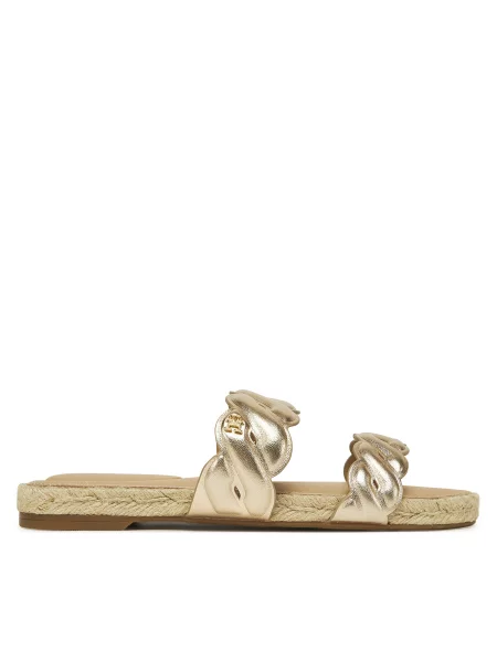 Espadrilės Tommy Hilfiger Metallic Rope Espadrille Mule auksinė