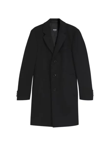 Palton Boss de lână business negru