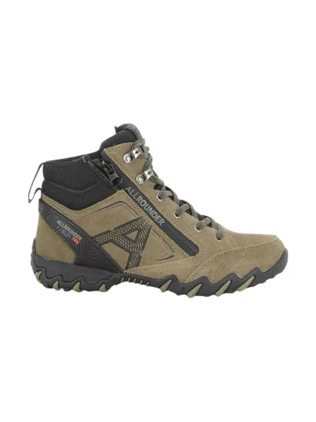 Botki Allrounder skórzane zielone