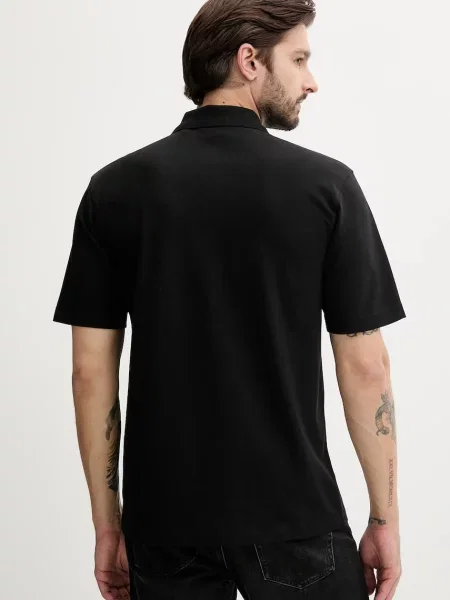 Polo majica HUGO s aplikacijom crna