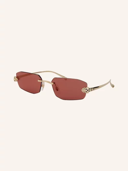 Cartier Sluneční Brýle zlatá červená