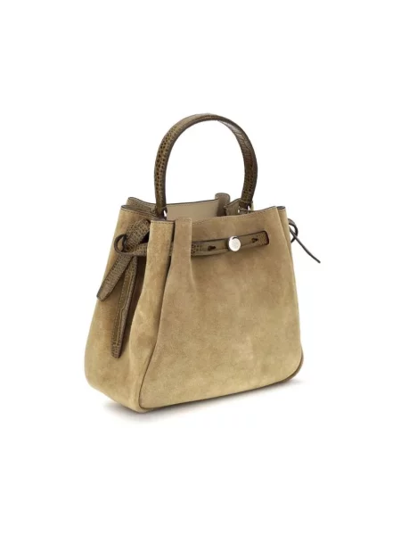 Kapelusz Tory Burch zamszowy beżowy