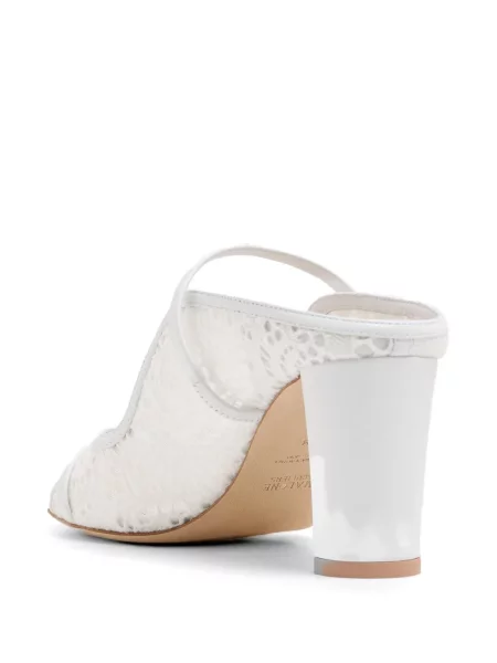Презрамки сандали Malone Souliers с дантела бяло