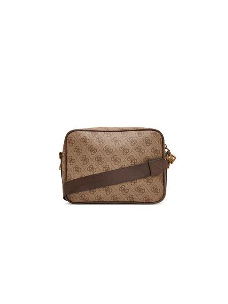 GUESS Taška cez rameno MILANO béžová hnedá