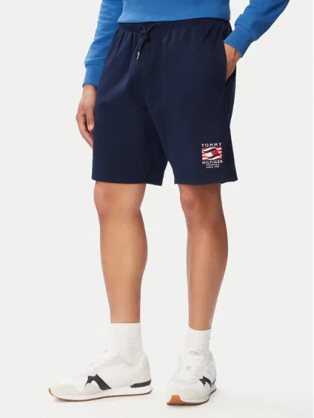 Tommy Hilfiger Sportiniai šortai Rwb Tamsiai mėlyna