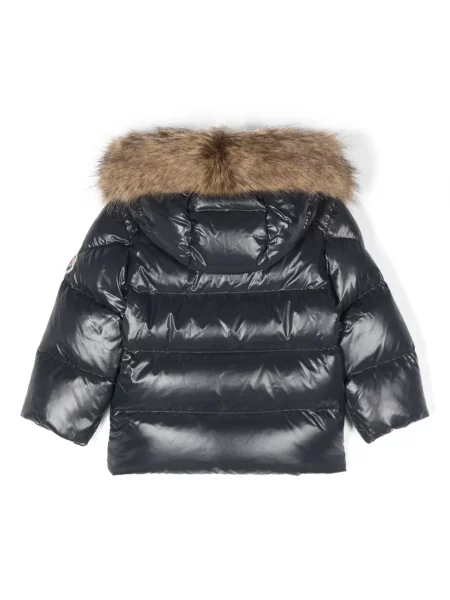 Kurtka dziecięca Moncler Enfant niebieska