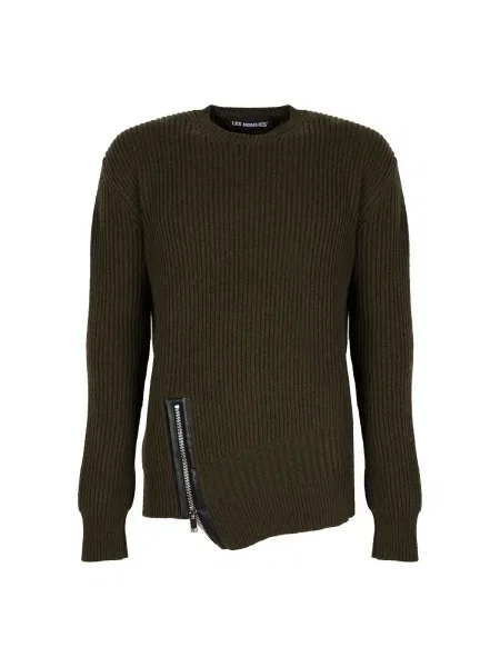 Pulover Les Hommes cu decolteu rotund verde