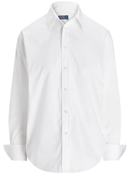 Tempti vienakrūtis marškiniai Polo Ralph Lauren apkarpytas balta