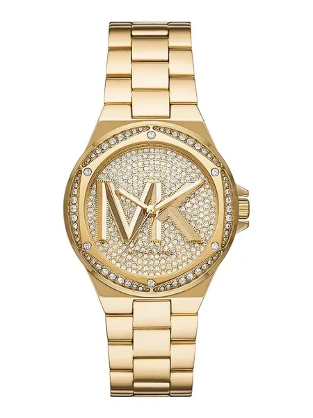 Lniany zegarek Michael Kors żółty