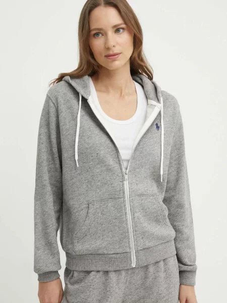 Polo Ralph Lauren bluza z kapturem melanżowa szary