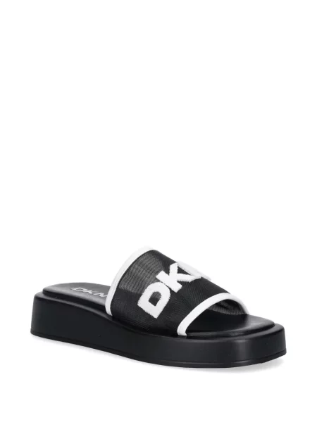 Papuci Dkny cu autograf negru