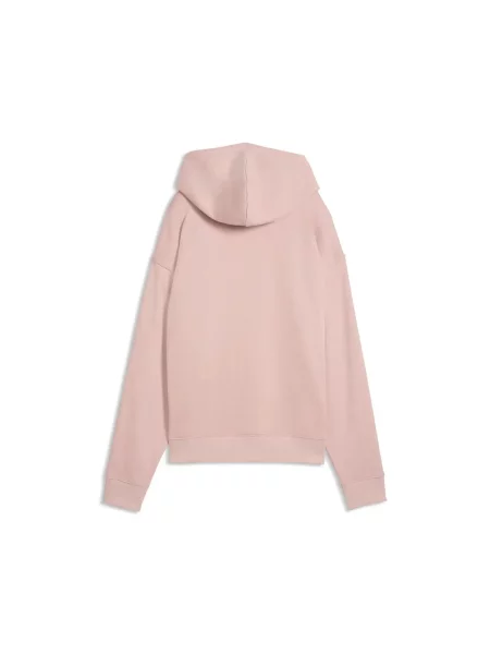 Bluza z kapturem z haftowanym znakiem Puma różowa