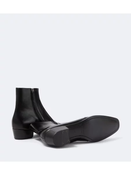 Cizme scurte Saint Laurent din piele negru