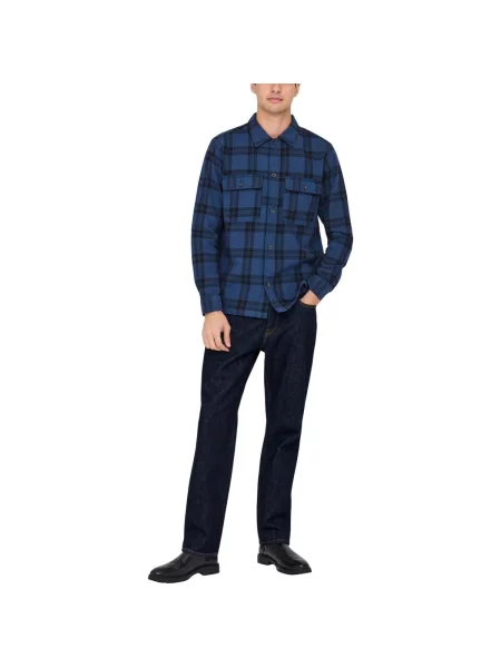 Traperice ravnih nogavica Only & Sons plava