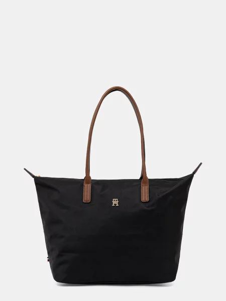 TOMMY HILFIGER Shopper táska POPETTE barna fekete