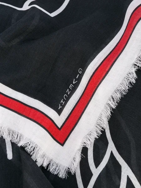 Fular Givenchy cu imagine negru