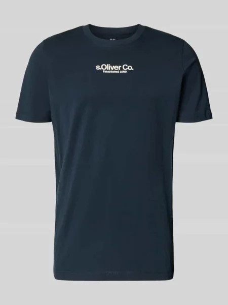 T-shirt o kroju regular fit z czystej bawełny S.oliver Red Label