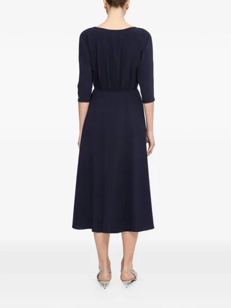 Rochie midi Nissa cu perle albastru